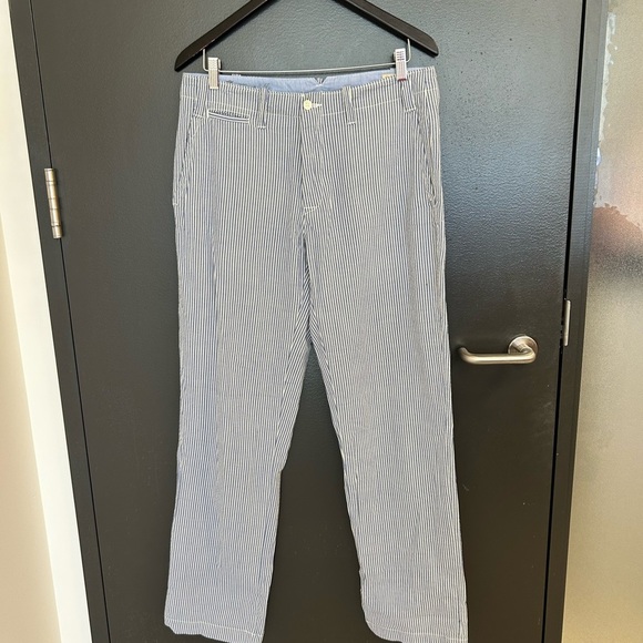 Polo Ralph Lauren 32/32 EUC!!! Striped Blue and White sear suckers, deck pants - Picture 3 of 14